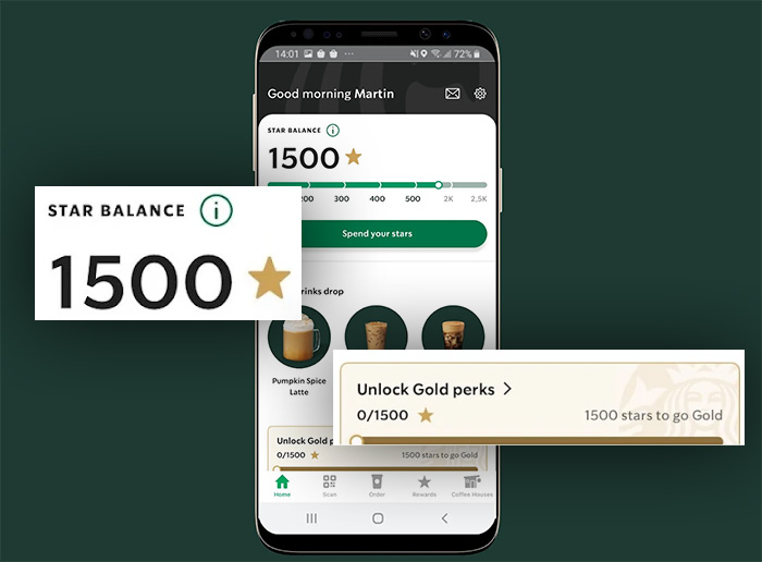 Starbucks Rewards Gamification App